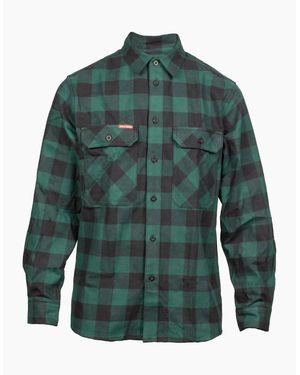 Hard Yakka Long Sleeve Flannel Shirt - Green