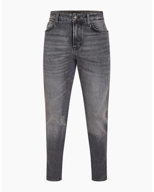 BOSS High Rise Slim Fit Five Pocket Jeans - Grey