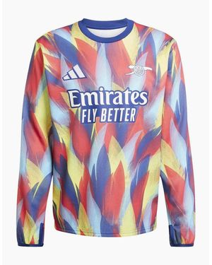 adidas Arsenal Long Sleeve Pre Match Shirt 2025 2026 - Blue