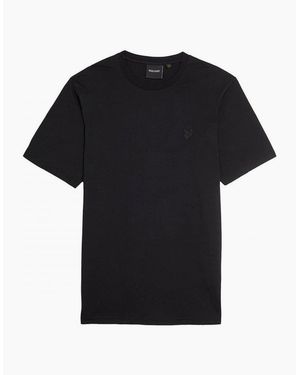 Lyle & Scott Lyle & Scott Superfine Tonal T-Shirt Jet - Black