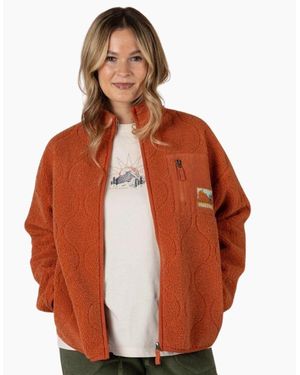 Saltrock Jarvis Jacquard Full Zip Fleece - Orange