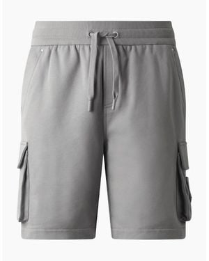 Moose Knuckles Cotton Hartsfield Industry Cargo Shorts - Grey