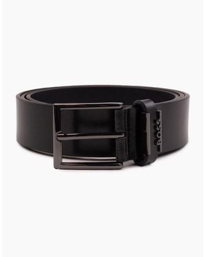 BOSS Cole Italian Leather Belt 001 - Black