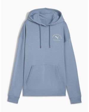 PUMA Class Relaxed Overhead Tech Fleece Hoodie - Blue