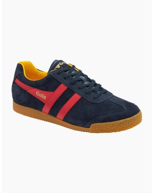 Gola Harrier Suede Trainers - Blue