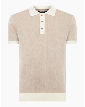 Remus Uomo Knitted Polo 58838 92 - Natural