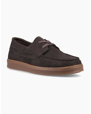 Hush Puppies Madden Boat Shoes - Brown
