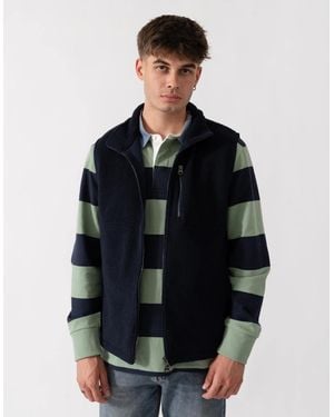 GANT Fleece Gilet - Blue