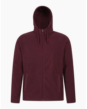 Mountain Warehouse Camber Fleece Full Zip Hoodie - Red
