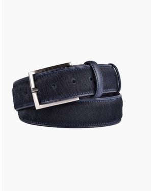 Elliot Rhodes Horsy Leather Belt - Blue