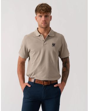 Belstaff Short Sleeved Polo - Natural