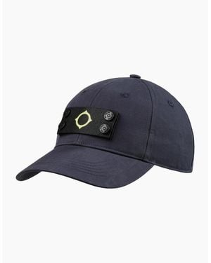 Ma Strum Badge Ink Baseball Cap - Blue