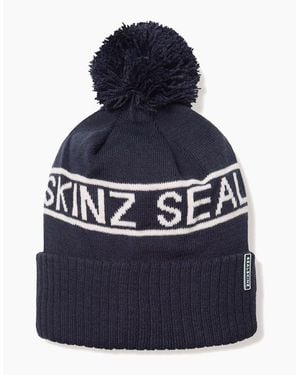 SealSkinz Heacham Waterproof Icon Bobble Hat - Blue