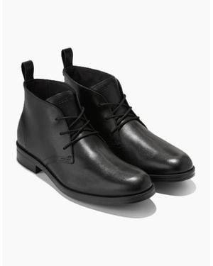 Cole Haan Newmark Grand Flexcraft Leather Chukka Boots - Black
