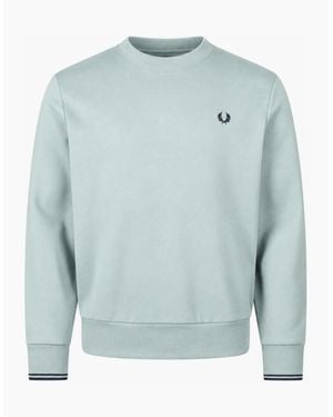 Fred Perry Crew Neck Sweatshirt/Dark Airforce - Blue