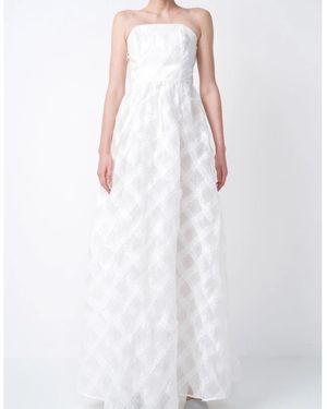 True Decadence Wrap Maxi Bandeau Dress - White