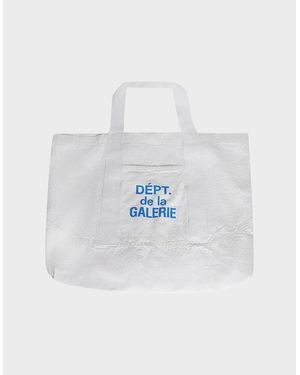 GALLERY DEPT. Logo Print Canvas Tote Bag - Blue