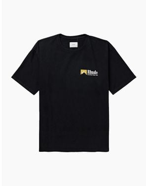 Rhude International Racing Logo T-Shirt - Black