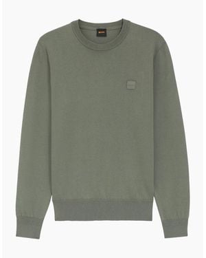 BOSS Boss Kanovano S Crew Neck Knit - Green
