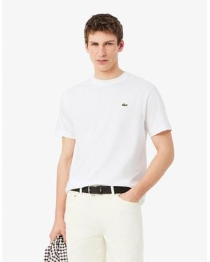 Lacoste Classic Fit Cotton Jersey T-Shirt - White