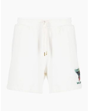 CASABLANCA Tennis Club Cotton Shorts - White