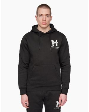 Henleys Tapehen Hoodie - Black