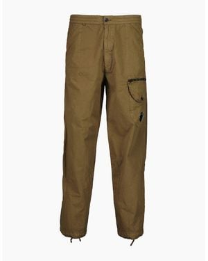 C.P. Company Microreps Boxy Lens Cargo Trousers - Green