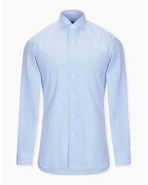 Boglioli Light Pure Cotton Long Sleeve - Blue
