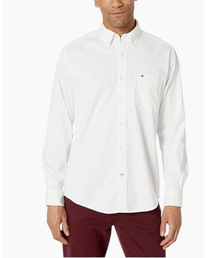 Tommy Hilfiger Shirts 78E5393 Oxford Regular Fit Long Sleeve Stretch - White
