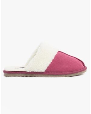 Hush Puppies Arianna Suede Mule Slippers - Pink