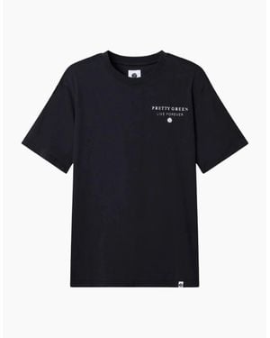 Pretty Green Refractive T-Shirt - Black