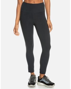 Roxy Heart Into It Ankle High Waist Leggings - Blue
