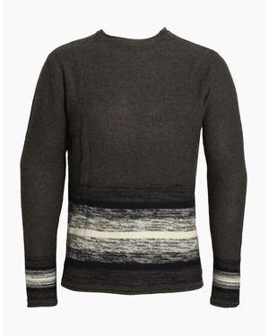 Bellfield Clothing Wixoe Stripe Sausage Neck Jumper - Black
