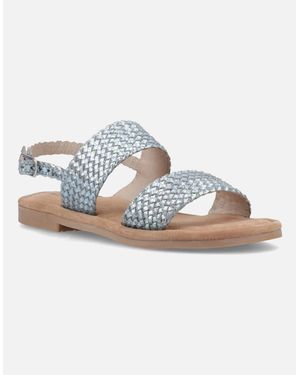 Hush Puppies Helene Sandal Leather Standard Sandals - Blue