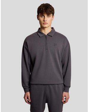 Lyle & Scott 1/4 Zip Collar Sweatshirt - Grey