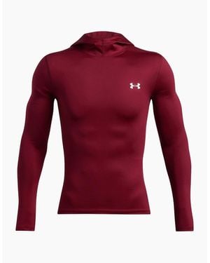 Under Armour Hooded Neck Long Sleeve Thumb Hole Sweatshirt - Red