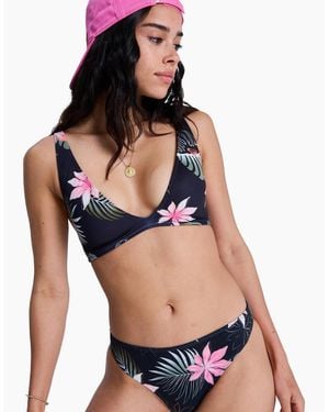 Roxy Paradise Fleur Bikini Top - Blue