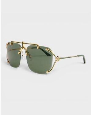 CASABLANCA Stainless Steel Aviator - Green