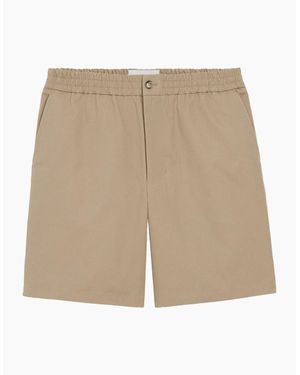 Ami Paris Elasticated Adc Shorts - Natural