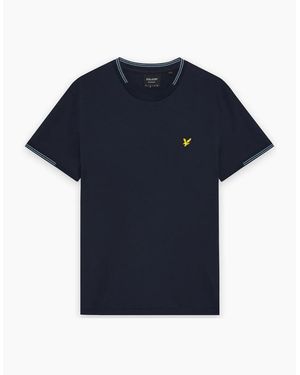 Lyle & Scott Lyle & Scott Fine Tipped T-Shirt Dark - Blue