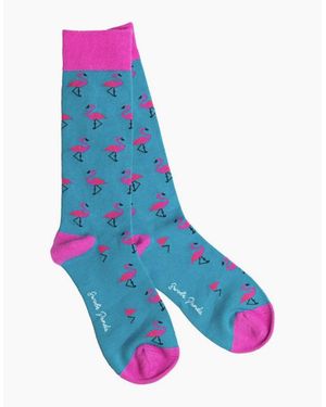 Swole Panda Bamboo Socks - Blue