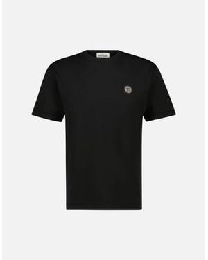 Stone Island Logo Patch T-Shirt - Black