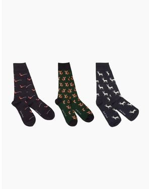 Swole Panda Bamboo Sock 3 Pack Gift Set - Black