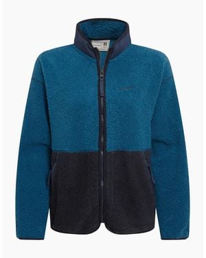 Craghoppers Ladies National Trust Avens Two Tone Fleece Jacket - Blue
