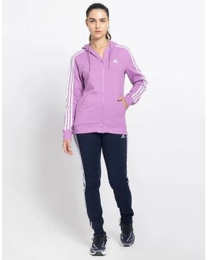 adidas Full Zip Fleece Hoodie - Pink