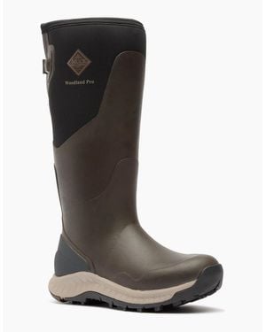 Muck Boot S Woodland Pro Rubber Coffee Wellington Boots - Black