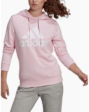 adidas Overhead Fleece Hoodie - Red