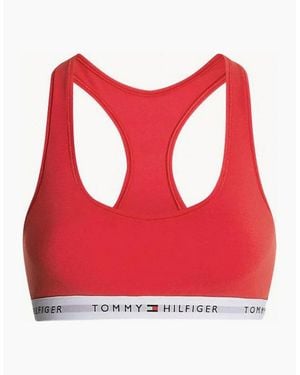 Tommy Hilfiger Tommy Icons Unlined Bralette - Red
