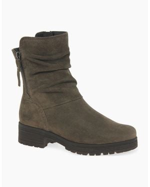Gabor Zola Biker Boots - Brown