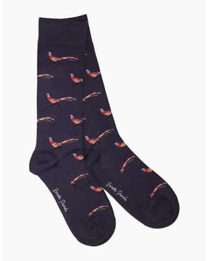 Swole Panda Patterned Bamboo Socks M - Blue